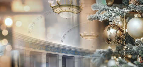 Winter festive evening in NOVAT in NOVAT